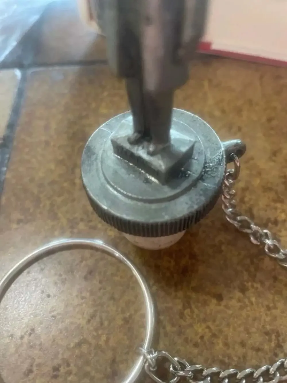 Vintage Jack Daniel's Pewter Bottle Stopper - Collectible Wine & Whiskey Cork